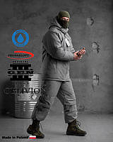 Тактичний зимовий утеплений комплект OBLIVION GEN III Primaloft, куртка + штани, сірий