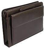 Папка greenpharm -портфель greenpharm з екошкіри JPB коричнева, фото 4