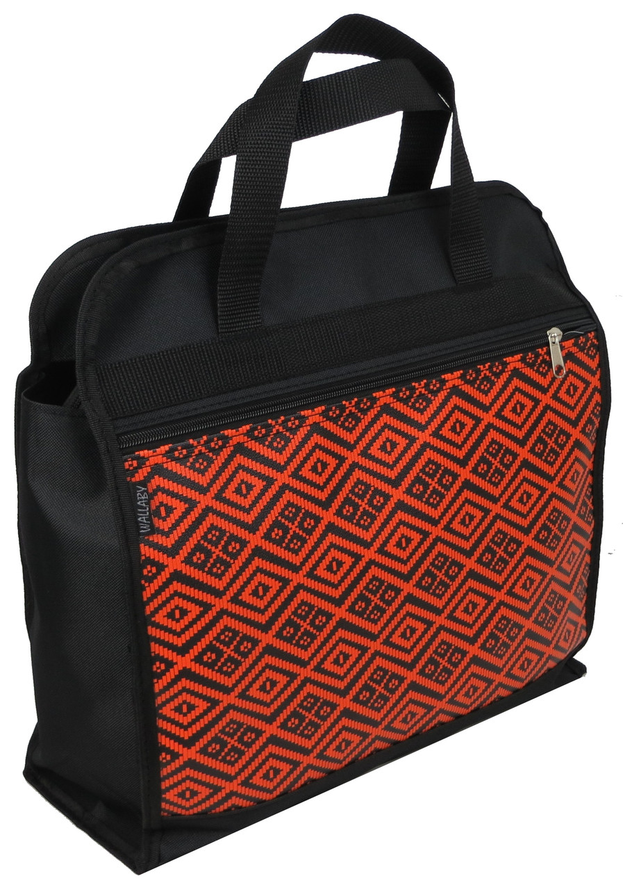 Сумка greenpharm господарська Wallaby greenpharm чорна з оранжевим, фото 1