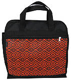 Сумка greenpharm господарська Wallaby greenpharm чорна з оранжевим, фото 3