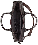 Шкіряна Сумка greenpharm для ноутбука 15,6 дюймів Livergy коричнева, фото 3