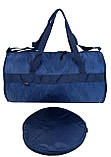 Невелика складна спортивна Сумка greenpharm 21L Active Sport синя, фото 2