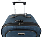 Тканева середня валіза на чотирьох колесах 67L Gedox темно-синій, фото 6