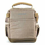 Наплічна Сумка greenpharm з відділом для фотокамери Continent бежева, фото 3