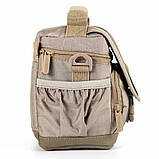 Наплічна Сумка greenpharm з відділом для фотокамери Continent бежева, фото 5