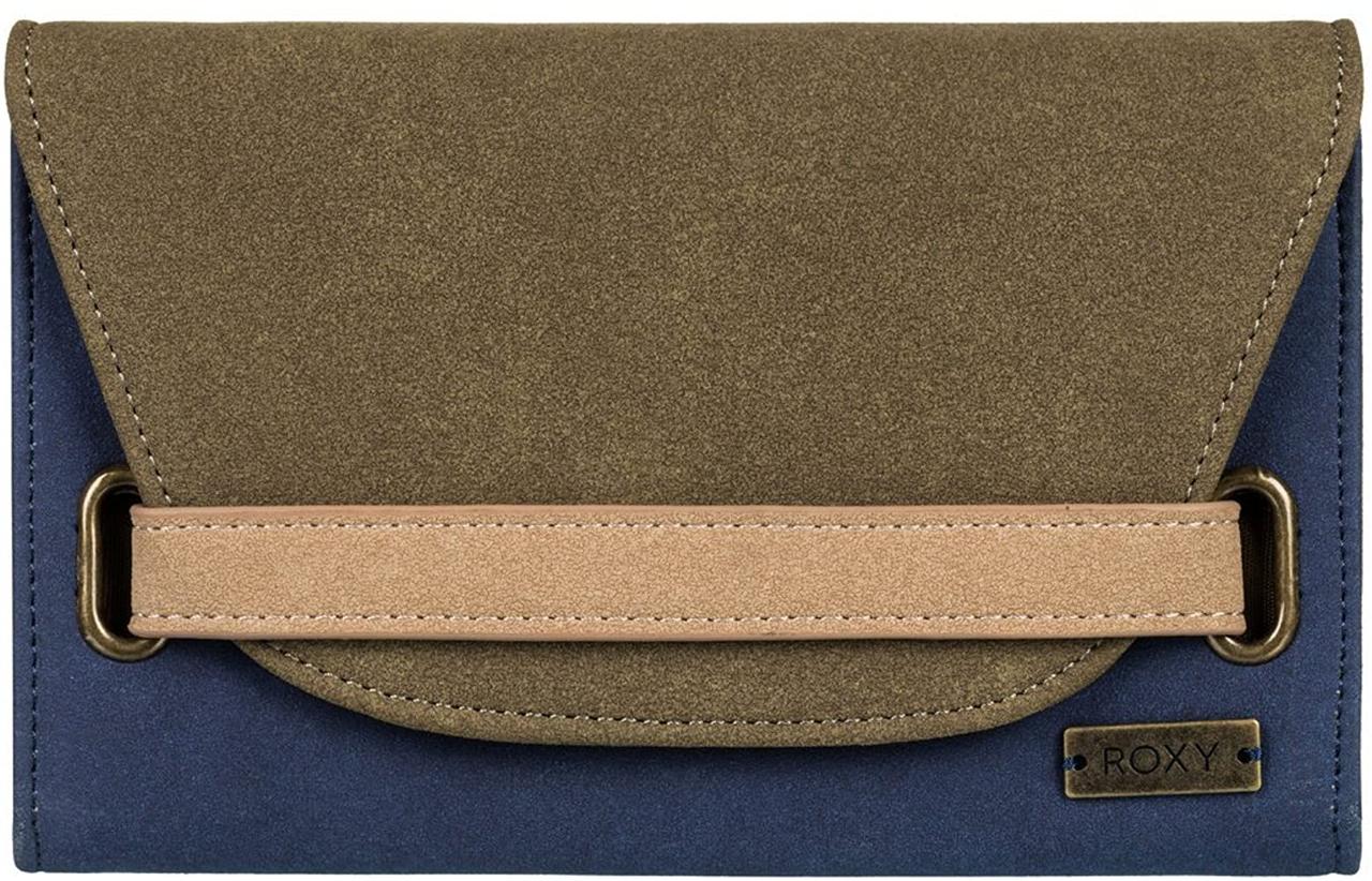 Жіночий гаманець з екошкіри Roxy Chai Latte Burnt синій з оливковим, фото 1