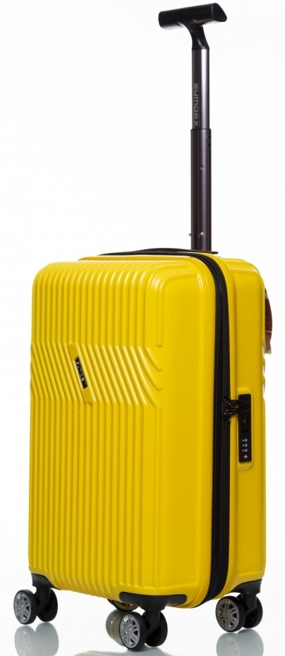 Маленька валіза на колесах їх полікарбонату 42L Sumdex жовта, фото 1