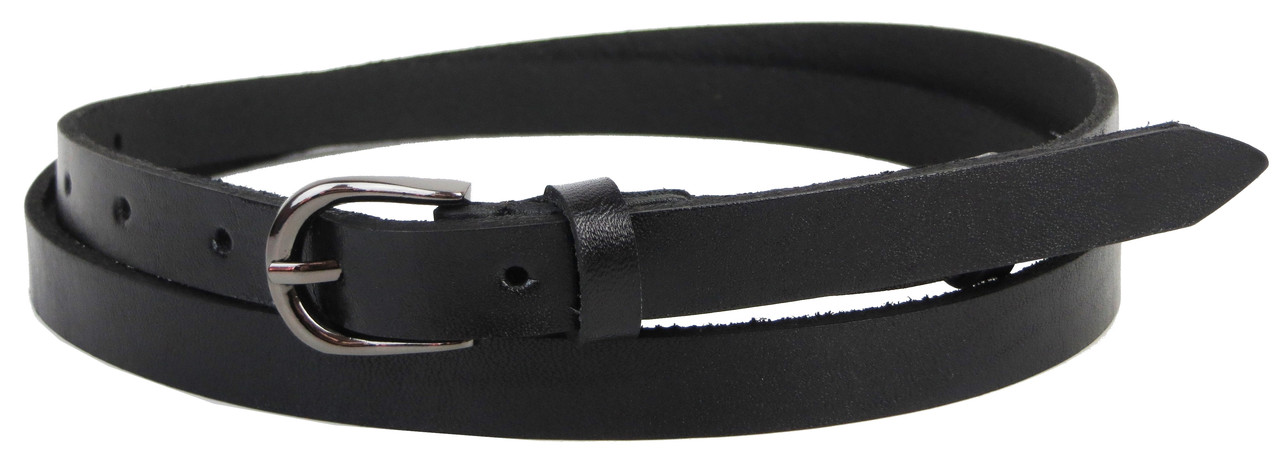 Жночий шкіряний ремінь Skipper чорний, фото 1