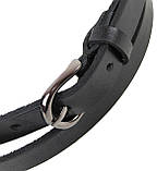 Жночий шкіряний ремінь Skipper чорний, фото 5