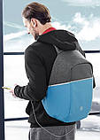 Рюкзак greenpharm міський з Rfid Topmove IAN352250 сірий на 12л, фото 5