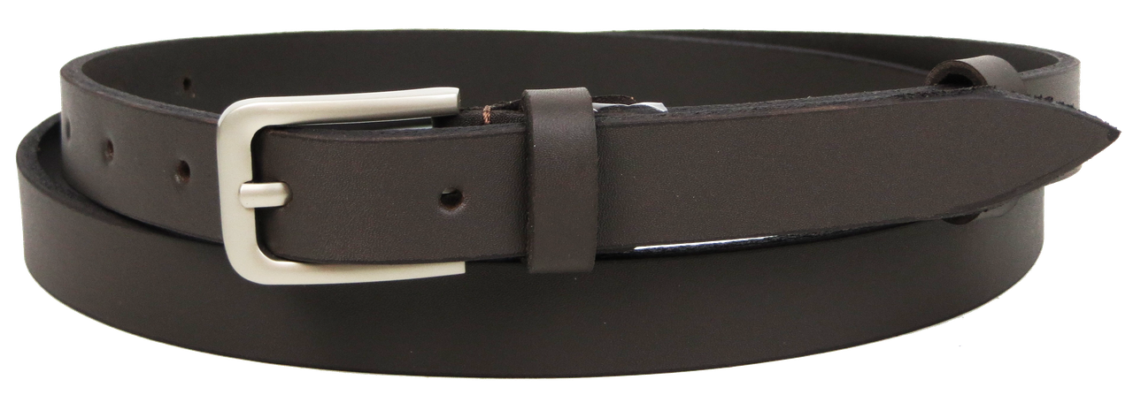 Жіночий шкіряний ремінь Skipper 1632-20 темно-коричневий 2 см, фото 1