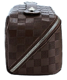 Жіноча косметичка із еко шкіри Edibazzar темно-коричнева, фото 7