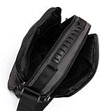 Чоловіча сумка-планшет Lanpad сірий, фото 6