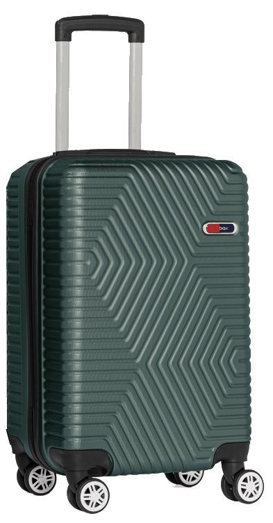 Мала пластикова валіза на колесах 45L GD Polo смарагдова, фото 1