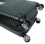 Мала пластикова валіза на колесах 45L GD Polo смарагдова, фото 7