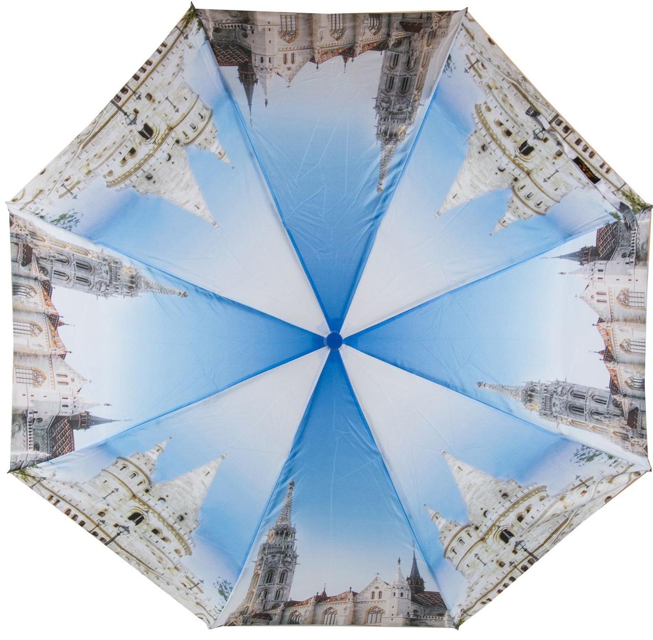 Жіночий напівавтомат зонт SL синій, фото 1