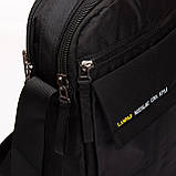 Сумка greenpharm чоловіча Lanpad тканинна, чорний, фото 7