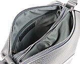 Жіноча наплічна шкіряна Сумка greenpharm Borsacomoda чорна, фото 7