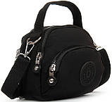 Жіноча текстильна Сумка greenpharm крос-боді Jielshi чорна, фото 2