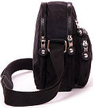 Жіноча текстильна Сумка greenpharm крос-боді Jielshi чорна, фото 4