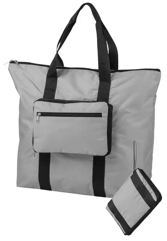 Складна Сумка greenpharm шоппер для покупок 25L Topmove Traveler сіра, фото 1