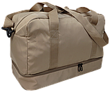 Дорожня Сумка greenpharm з відділом для взуття 40L Wallaby greenpharm бежева, фото 3