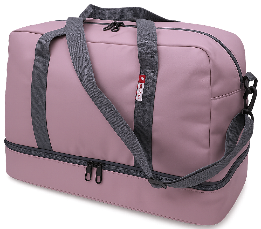 Дорожня Сумка greenpharm з відділом для взуття 40L Wallaby greenpharm пудровий, фото 1