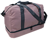 Дорожня Сумка greenpharm з відділом для взуття 40L Wallaby greenpharm пудровий, фото 2