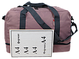 Дорожня Сумка greenpharm з відділом для взуття 40L Wallaby greenpharm пудровий, фото 5