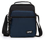 Чоловіча сумка-планшет Lanpad синій, фото 2