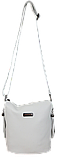 Жіноча Сумка greenpharm з натуральної шкіри на плече Borsacomoda біла, фото 2