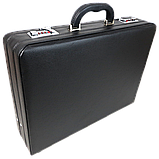 Класичний кейс, дипломат з еко шкіри Portfolio чорний, фото 4