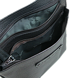 Чоловіча наплічна Сумка greenpharm з натуральної шкіри Mykhail Ikhtyar чорна, фото 7