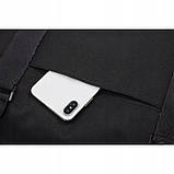 Дорожня Сумка greenpharm середнього розміру, Сумка greenpharm ручна поклажа Imiti 22L чорний, фото 8