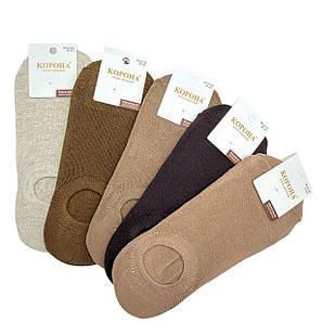 Слідки жіночі махрові Корона теплі однотонні 37-41 10 пар/уп мікс кольрів