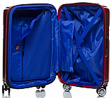 Маленька валіза на колесах їх полікарбонату 42L Sumdex червона, фото 6