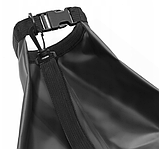 Водонепроникна сумка, гермомішок, гермочохол Trizand 20L чорний, фото 10
