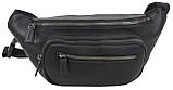 Шкіряна Сумка greenpharm на пояс, бананка Mykhail Ikhtyar, Україна чорна, фото 5