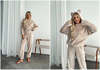 Костюм жіночий домашній махра 1564аа р.42-52 New теплий