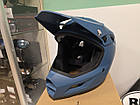 Велошолом фулфейс BMX даунхіл Bell Sanction 2 Matte Blue M (55-57см), фото 7