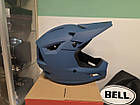 Велошолом фулфейс BMX даунхіл Bell Sanction 2 Matte Blue M (55-57см), фото 6