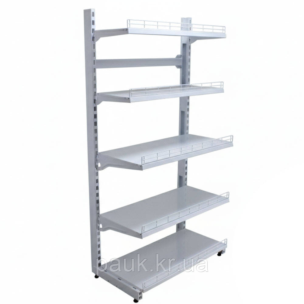 Стелаж для овочів і фруктів 2100х950 мм ТИП 11, приставний торговий стелаж в магазин, овочевий стелаж під ящики, фото 1