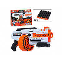 Автомат на бат-ці 42,5см,м'які кулі 36шт,в кор-ці,44х32,5х7,5см №BIG546(8)