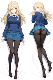 Дакімакура 150х50см Дарджилінг Дівчата і танки Подушка з наволочкою двостороння