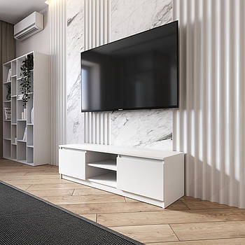 Тумба під телевізор VAYS R-14, з відкритою нішею, ЛДСП, 140×40×40 см – для вітальні та спальні, під ТВ