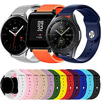 Ремешок для часов 20 мм силикон кнопка