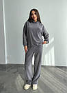 ФЛІСОВИЙ ЖІНОЧИЙ КОСТЮМ СІРИЙ спортивний прогулянковий р.42-52 1700, фото 9