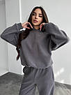 ФЛІСОВИЙ ЖІНОЧИЙ КОСТЮМ СІРИЙ спортивний прогулянковий р.42-52 1700, фото 10