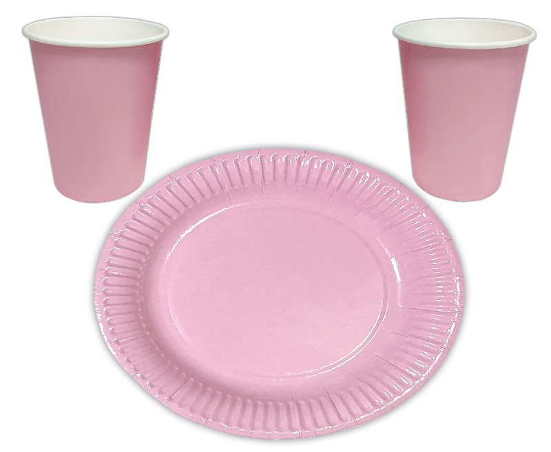 Набір посуду KOZA Style Рожевий малий (100 предметів)