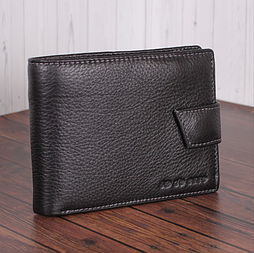 Портмоне чоловіче з натуральної шкіри чорний